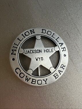 Sterling Silver Million Dollar Cowboy Bar Pin